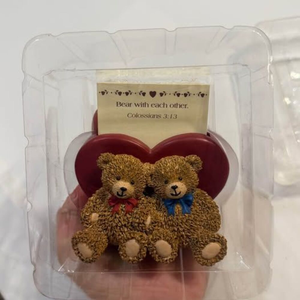 Vintage 1998 Zondervan Scripture Keepers Friendship Bears Collectible Boxed Set